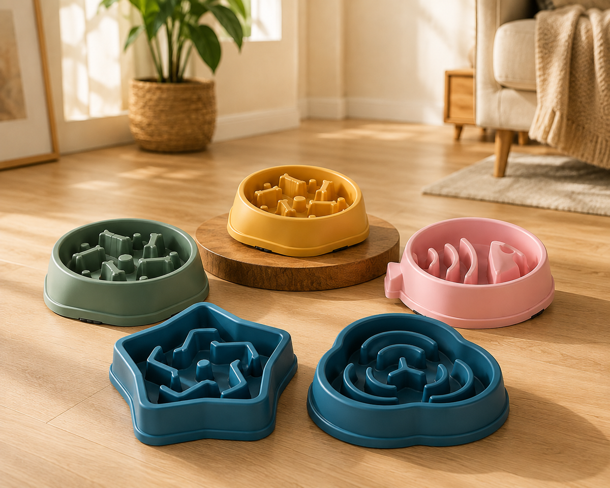 WiniBoop Slow Feeder Bowl – Anti-Choke Pet Bowl for Dogs & Cats