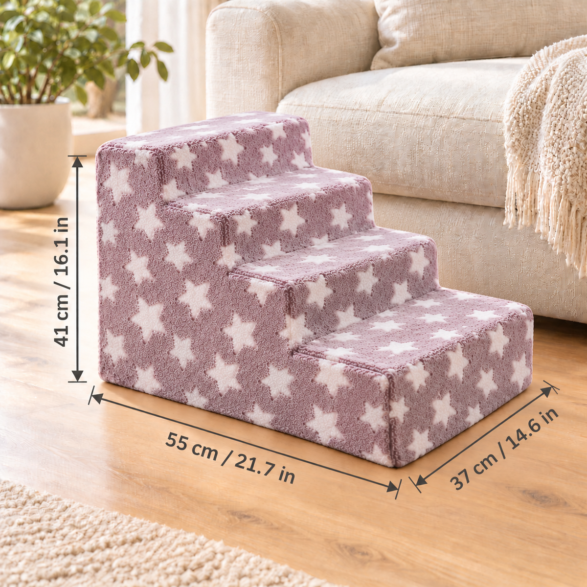 Foam Dog Steps for Beds & Couches