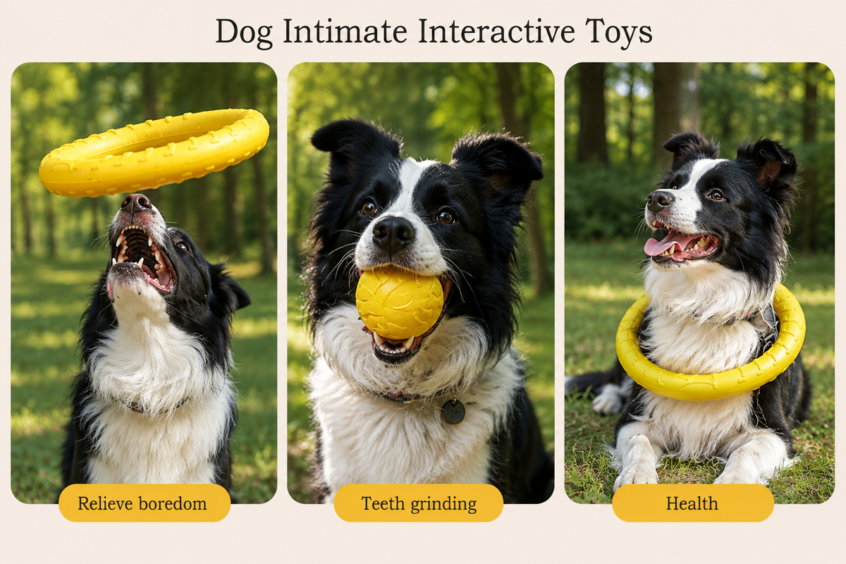 EVA Dog Toys 4-Pack – Flying Disc, Ball & Tug Rope