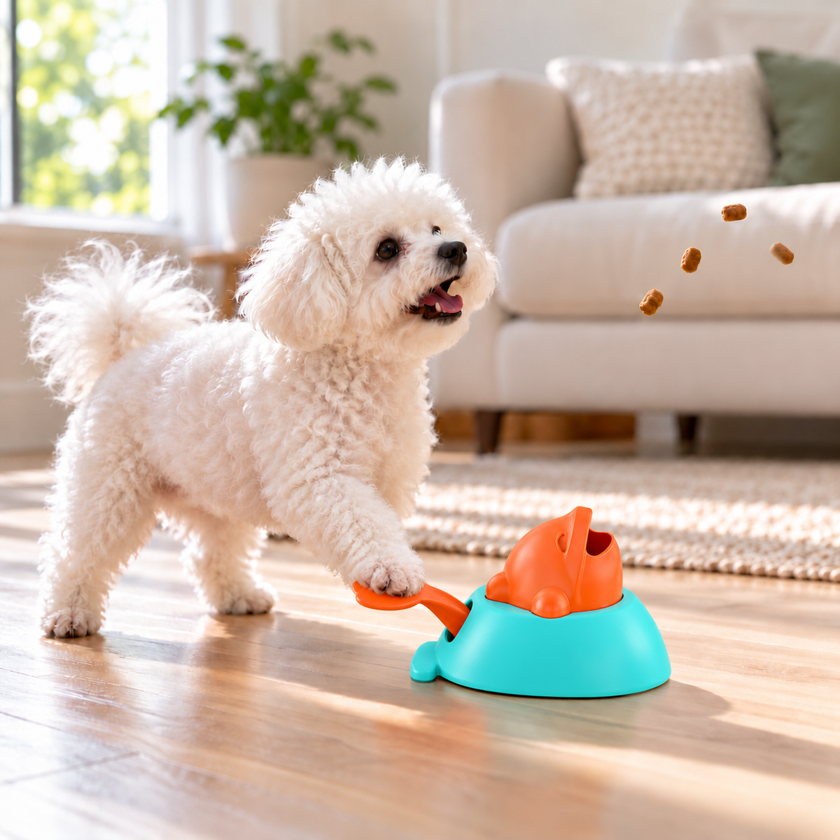 Orange Treat Puzzle Toy for Dogs