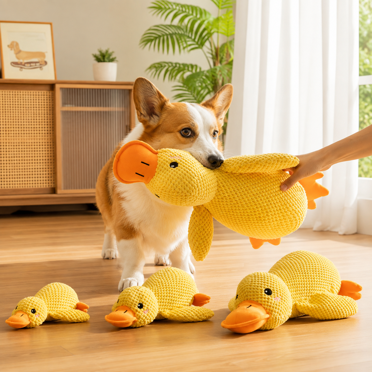 Duck Hug Plush Toy for Dogs