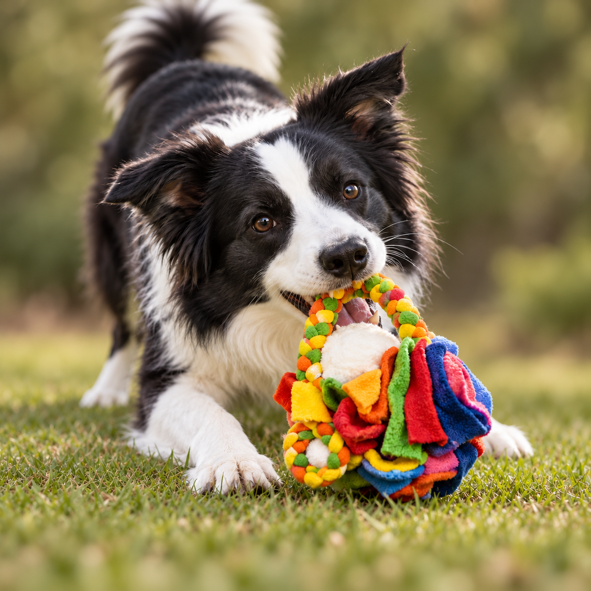 Fleece Snuffle Ball for Dogs