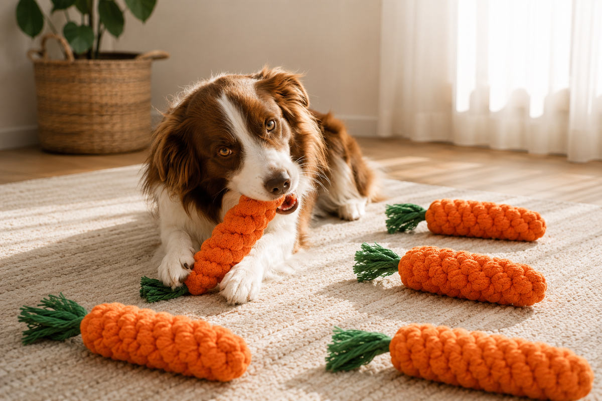Carrot Rope Chew Toy for Dogs