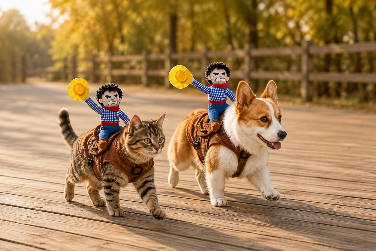 Cowboy Costume Jacket for Dogs & Cats