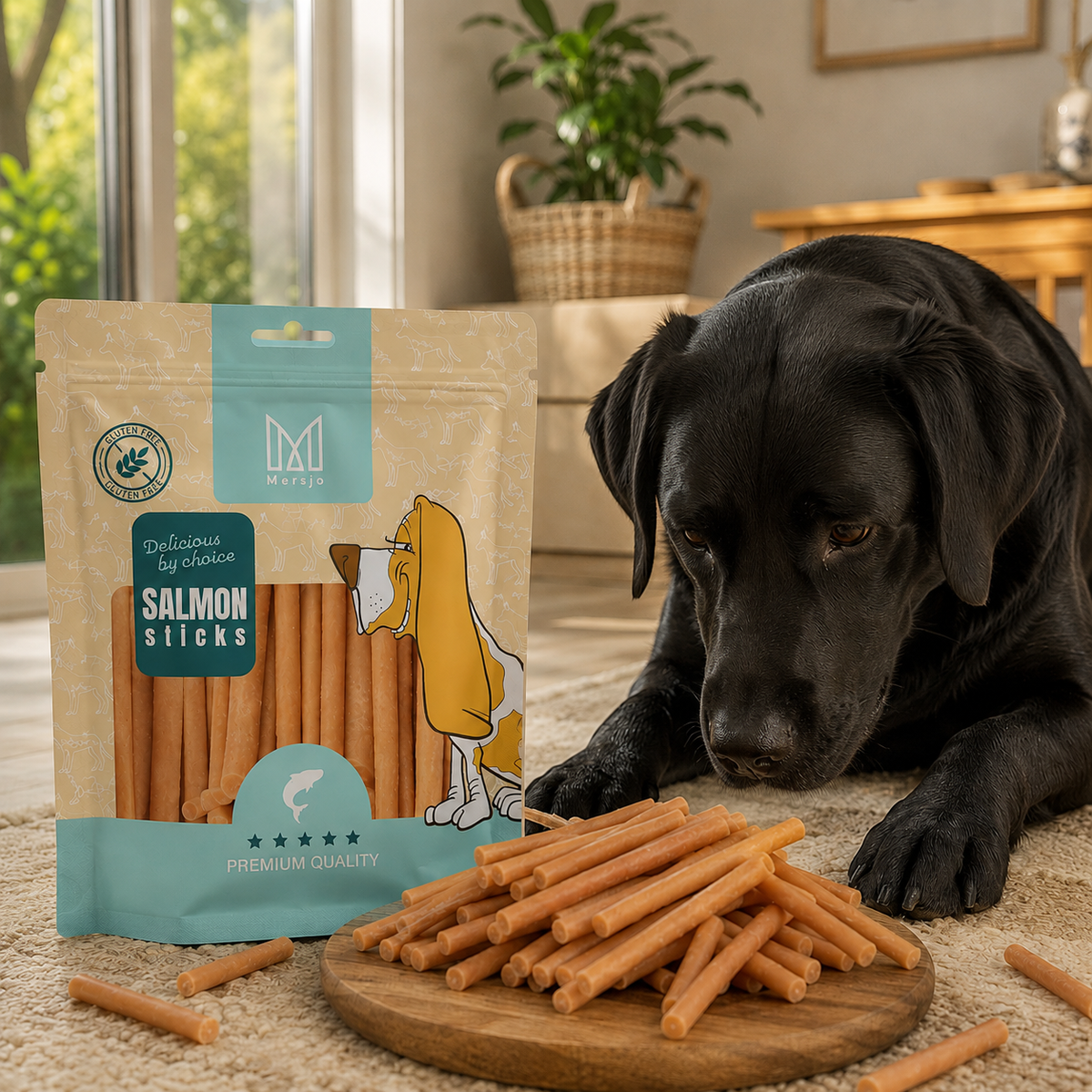 Salmon Kabanosy Treats for Dogs – 500g