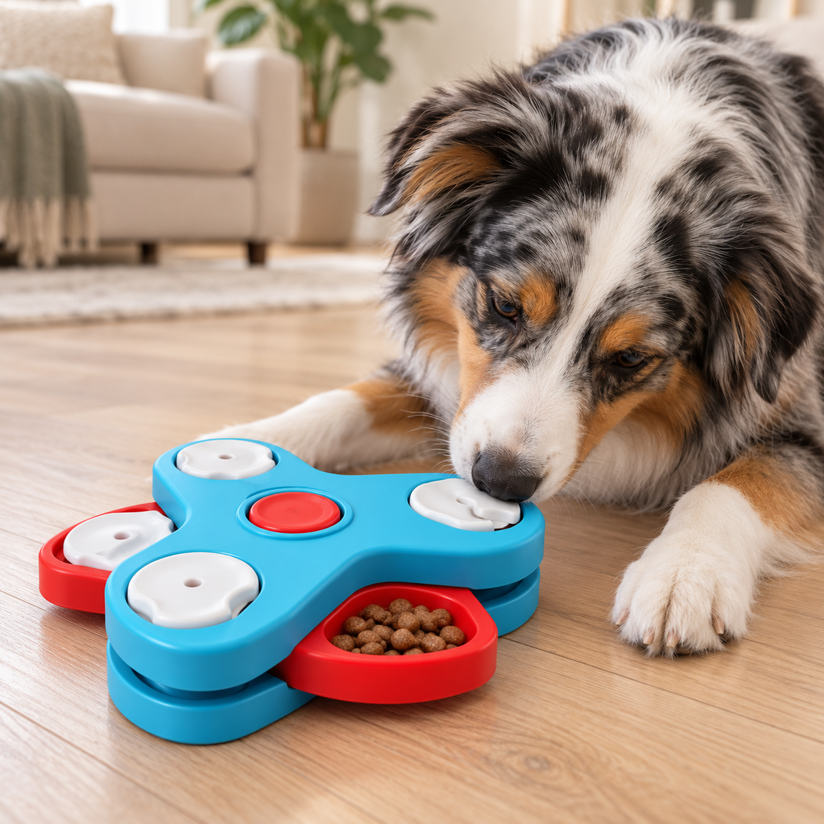 Multi-Layer Spinning Puzzle Feeder for Dogs & Cats