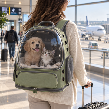 Transparent Pet Carrier Backpack | Space Capsule Travel Bag for Cats & Small Dogs