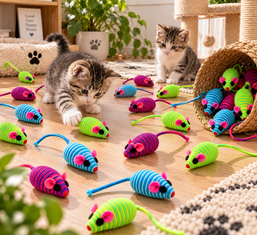 Fabric Mouse Cat Toys – Set of 3
