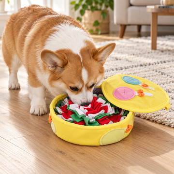 Dog Snuffle Box for Treat-Hiding Games