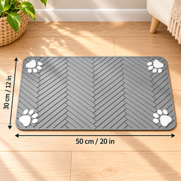 Absorbent Pet Feeding Mat for Dogs & Cats
