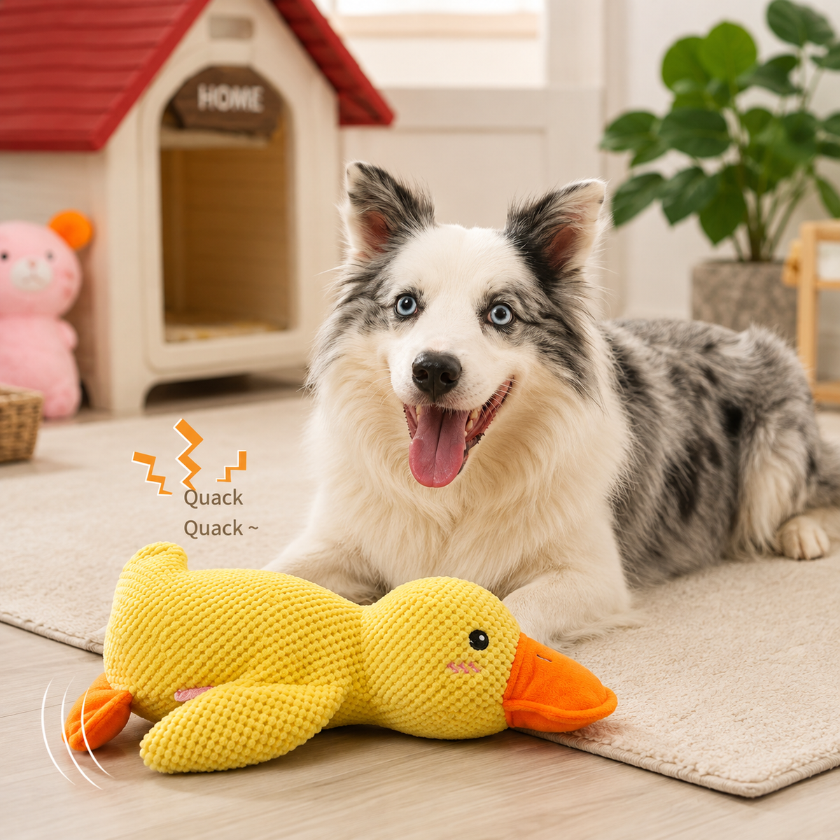 Duck Hug Plush Toy for Dogs