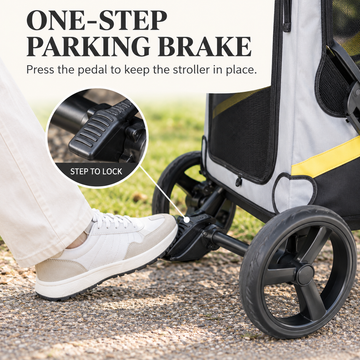 4-Wheel Folding Dog Stroller in Multiple Sizes