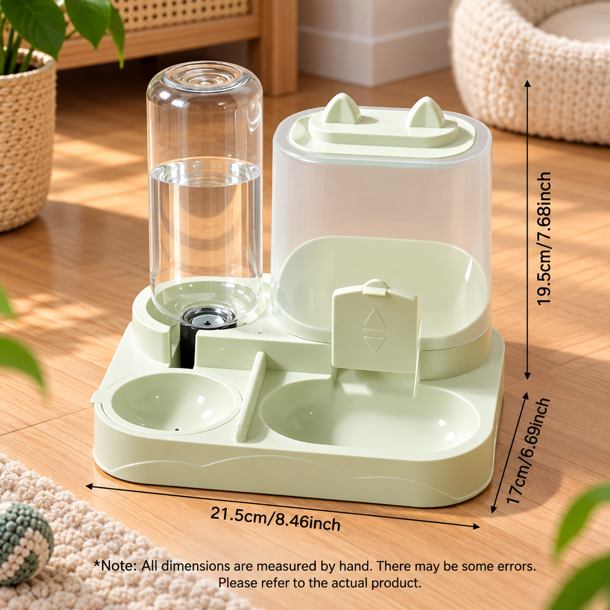 2-in-1 Automatic Cat Feeder & Water Dispenser