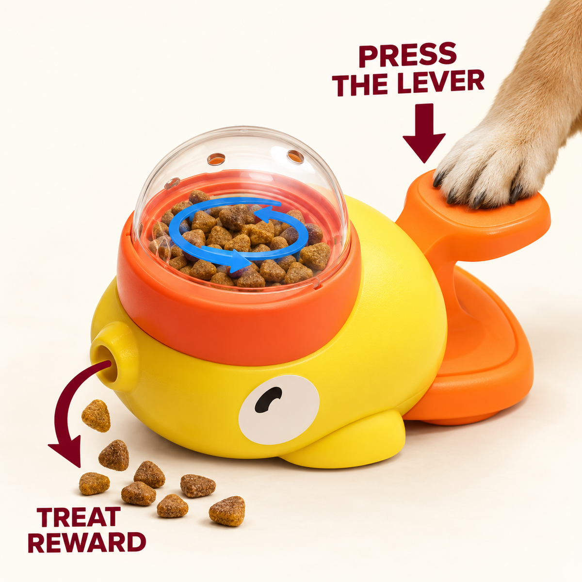 Interactive Dog Treat Dispenser – Ball or Duck