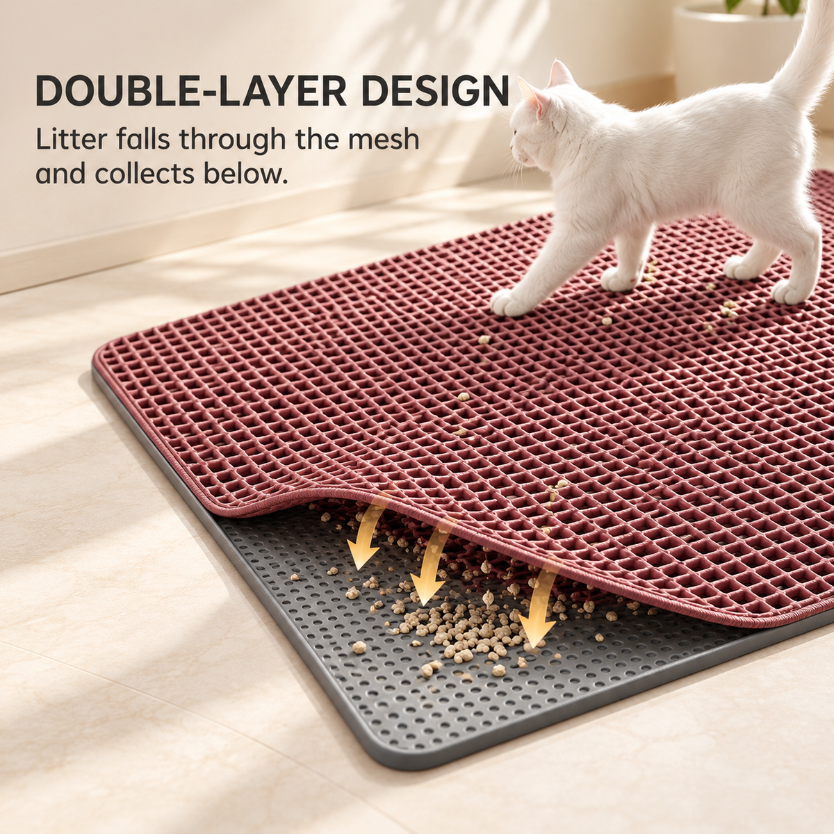 Honeycomb Cat Litter Mat