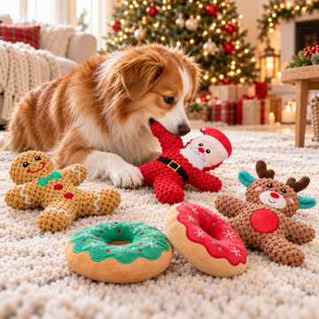 Christmas Plush Squeaky Dog Toys