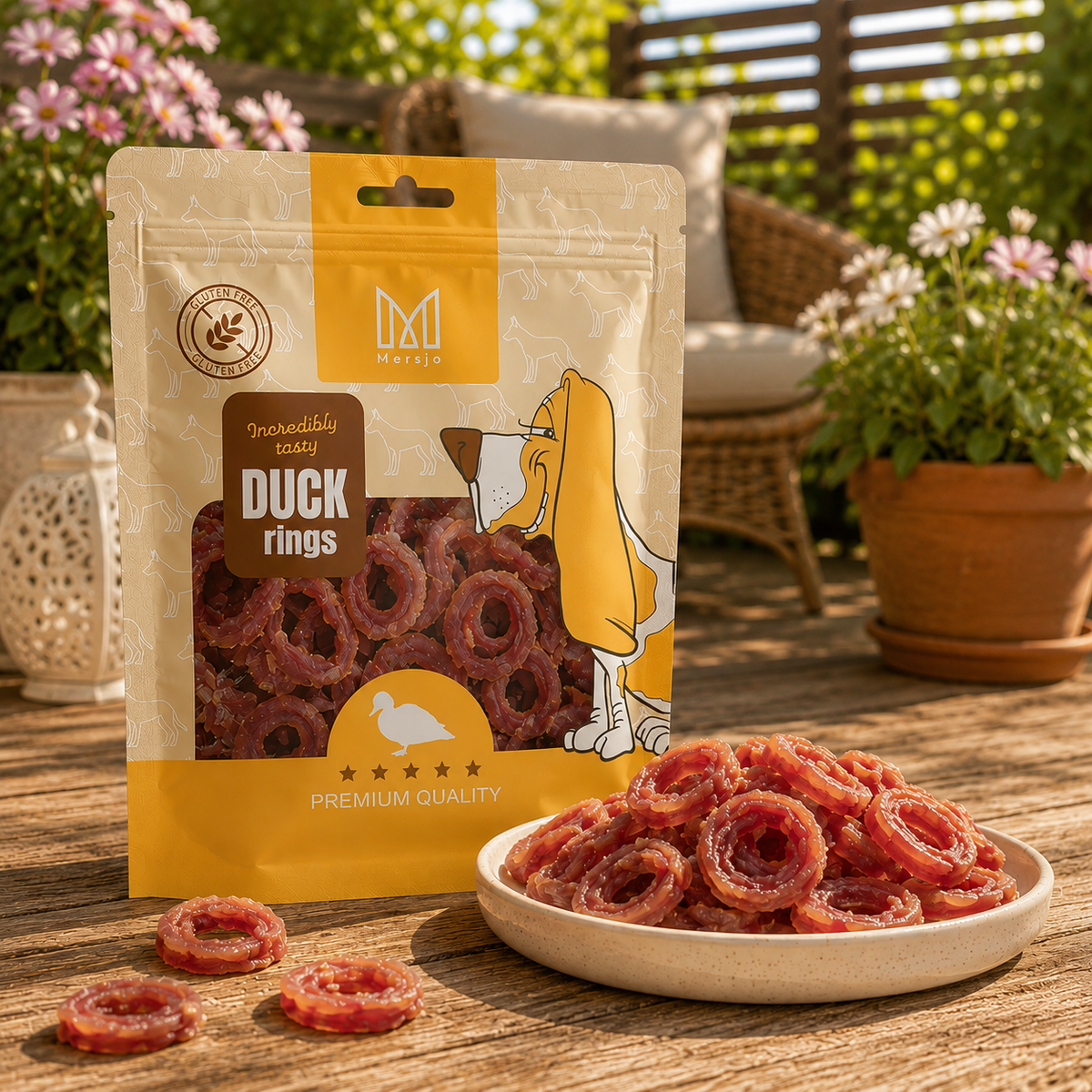 Soft Duck Rings Grain-Free Dog Treats – 500g