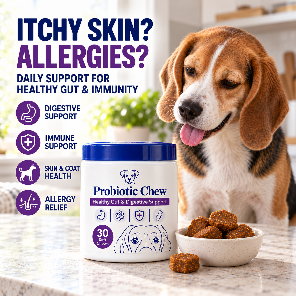 Probiotic Soft Chews for Dogs