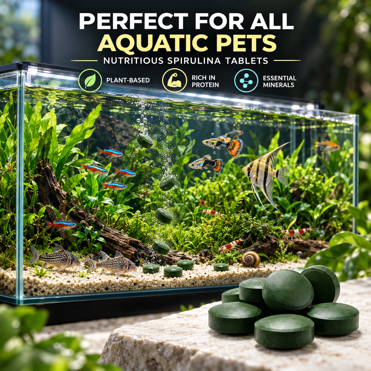 Spirulina Tablets for Fish & Shrimp