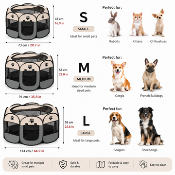 Additional view of Foldable Octagonal Pet Tent – Indoor & Outdoor Portable Playpen