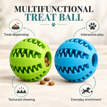 Treat-Fillable Dog Play Ball – 5 cm & 7 cm