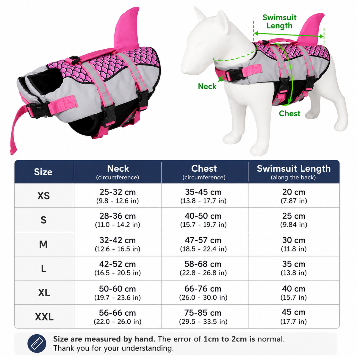 Shark Dog Swim Vest – Life Jacket & Harness for Summer Water Fun