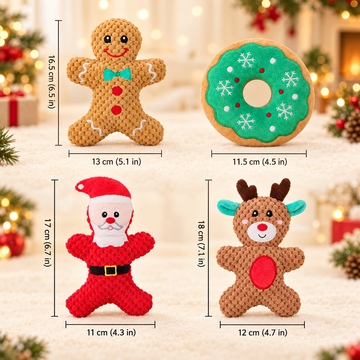 Christmas Plush Squeaky Dog Toys