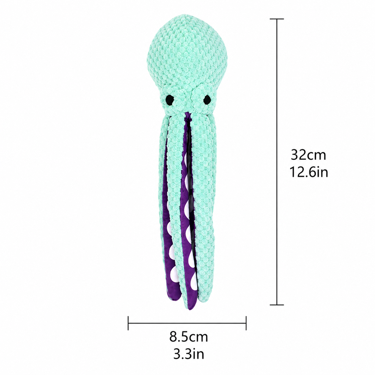 Plush Octopus Squeaky Toy for Dogs