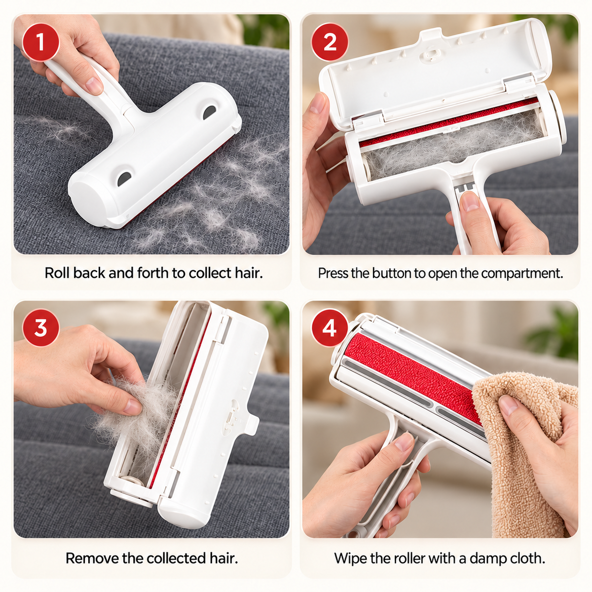 Reusable Pet Hair Remover Roller