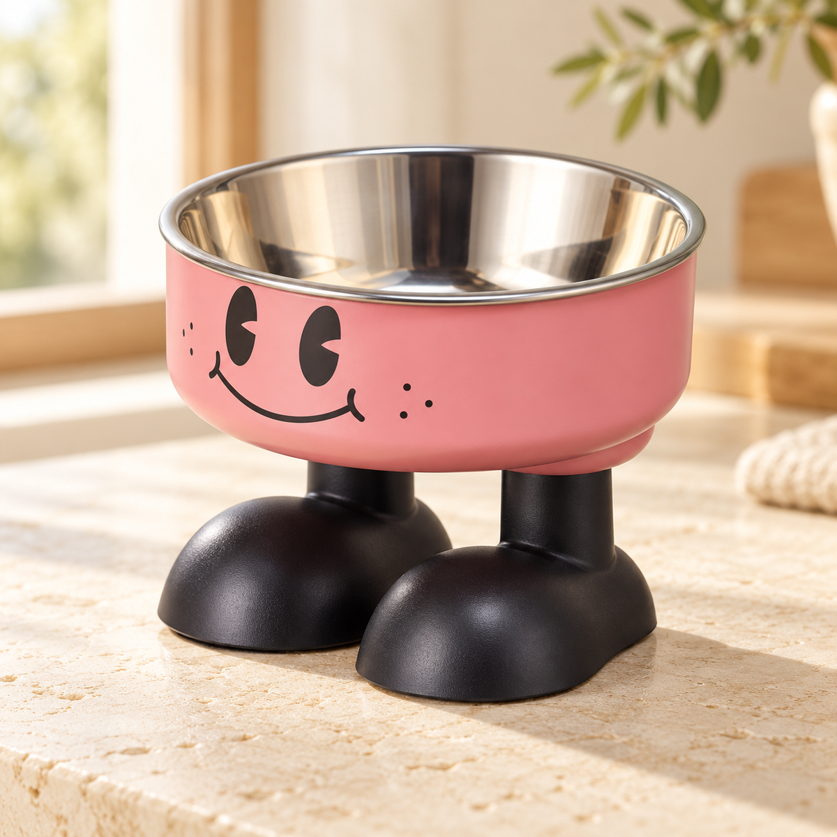 Raised Pet Food & Water Bowl