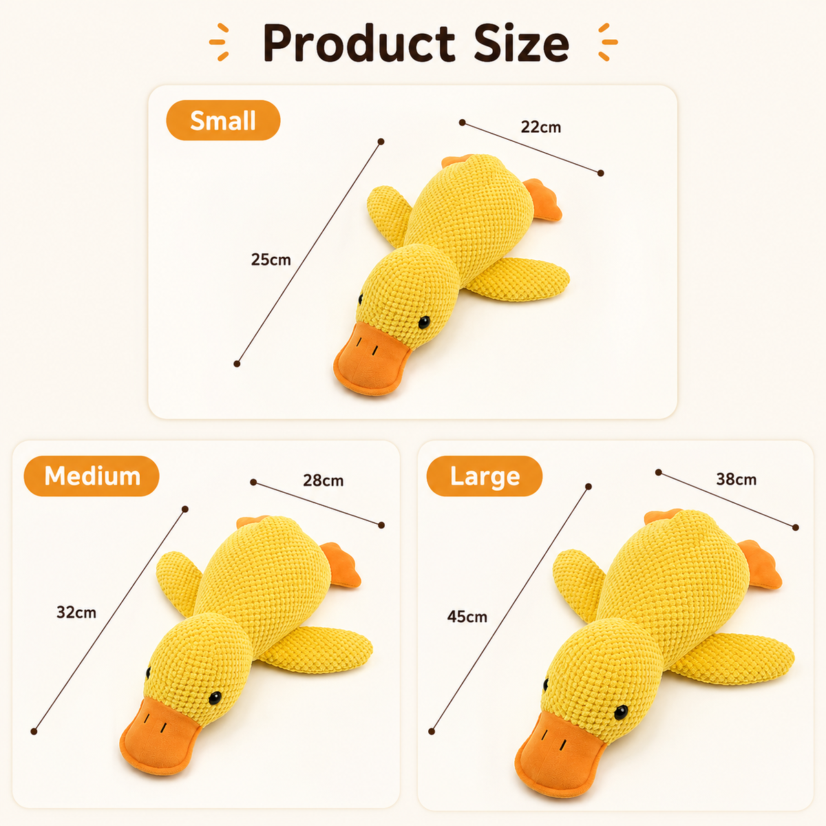 Duck Hug Plush Toy for Dogs