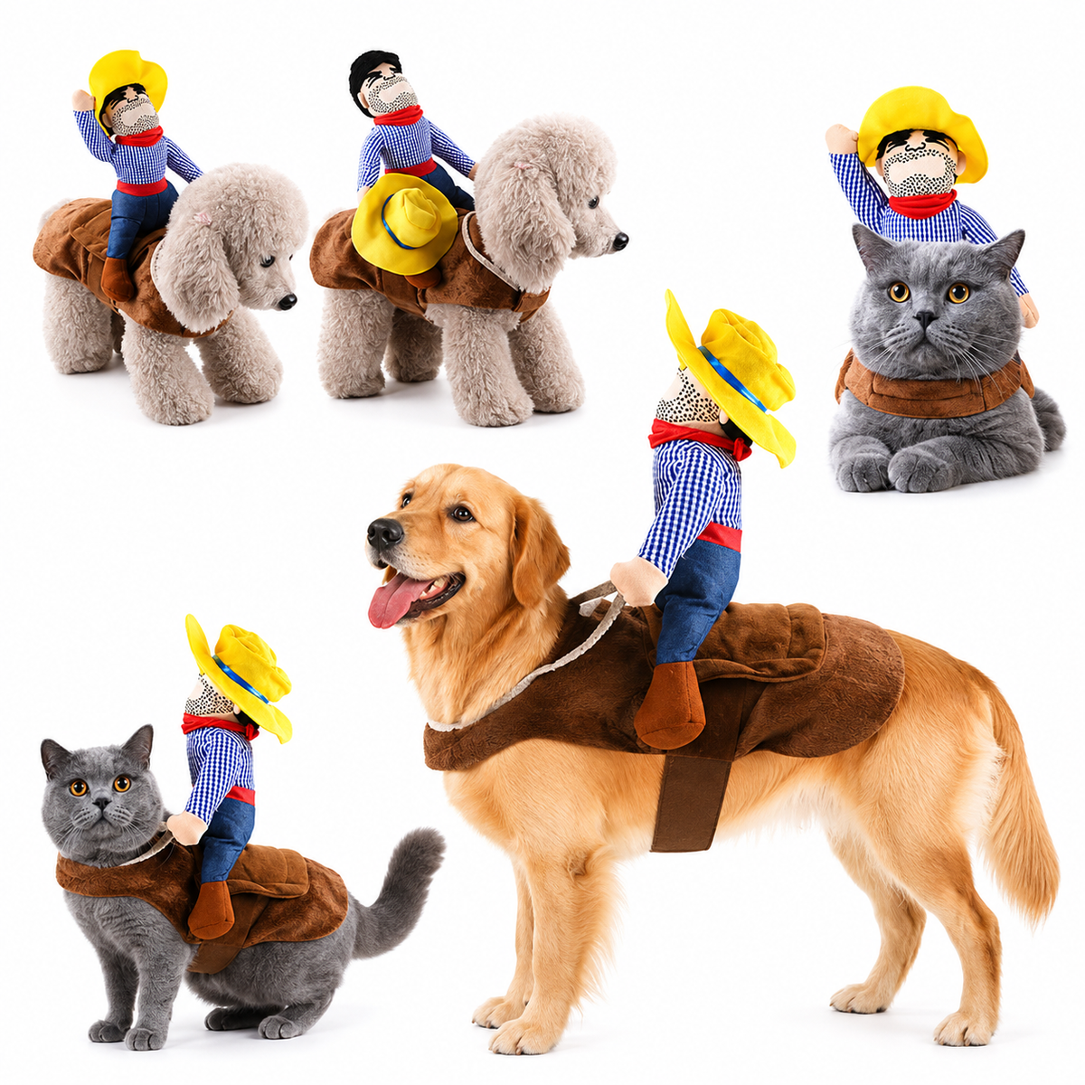 Cowboy Costume Jacket for Dogs & Cats