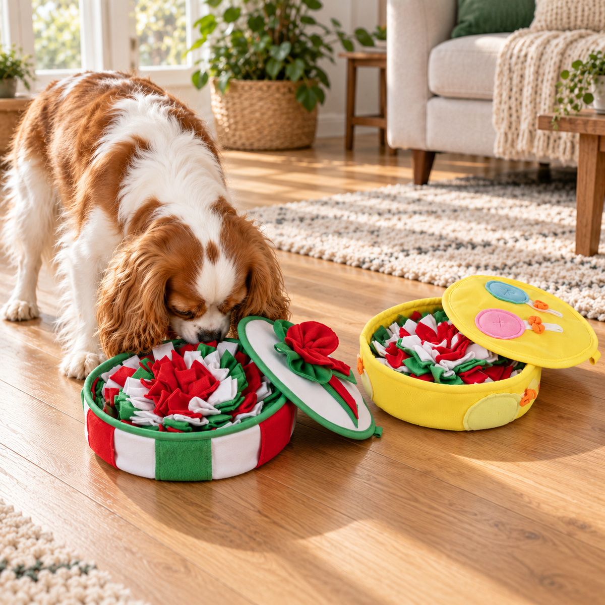Dog Snuffle Box for Treat-Hiding Games