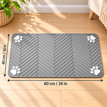 Absorbent Pet Feeding Mat for Dogs & Cats