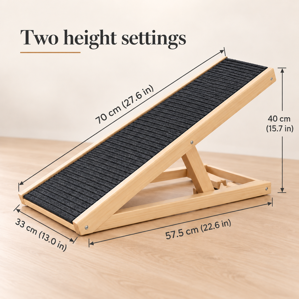 Adjustable Wooden Dog Ramp