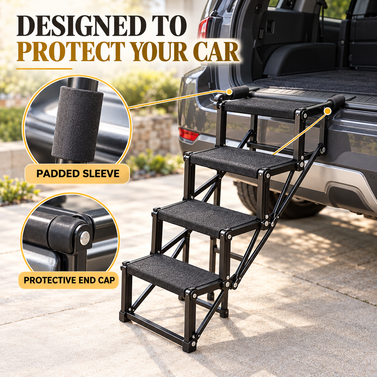 Folding Dog Car Steps