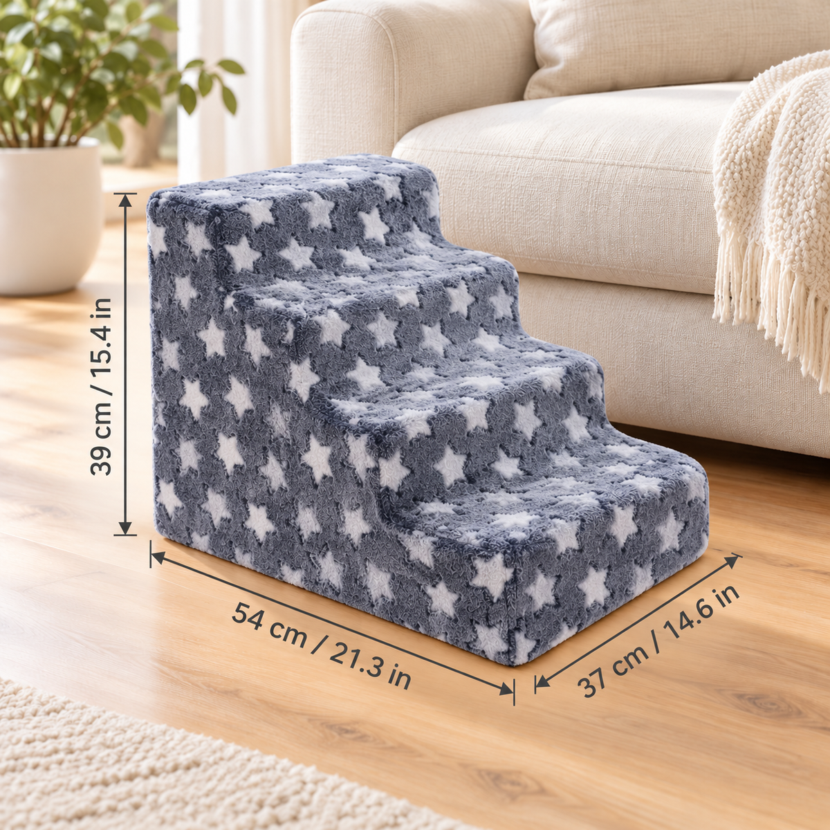 Foam Dog Steps for Beds & Couches