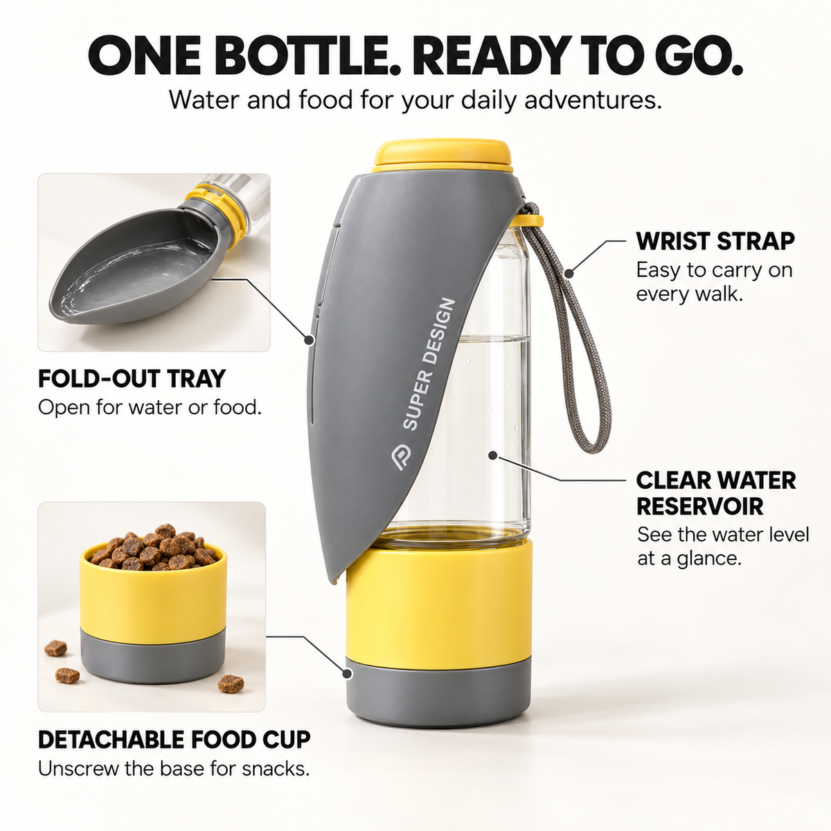 SUPERDESIGN Dog Travel Bottle