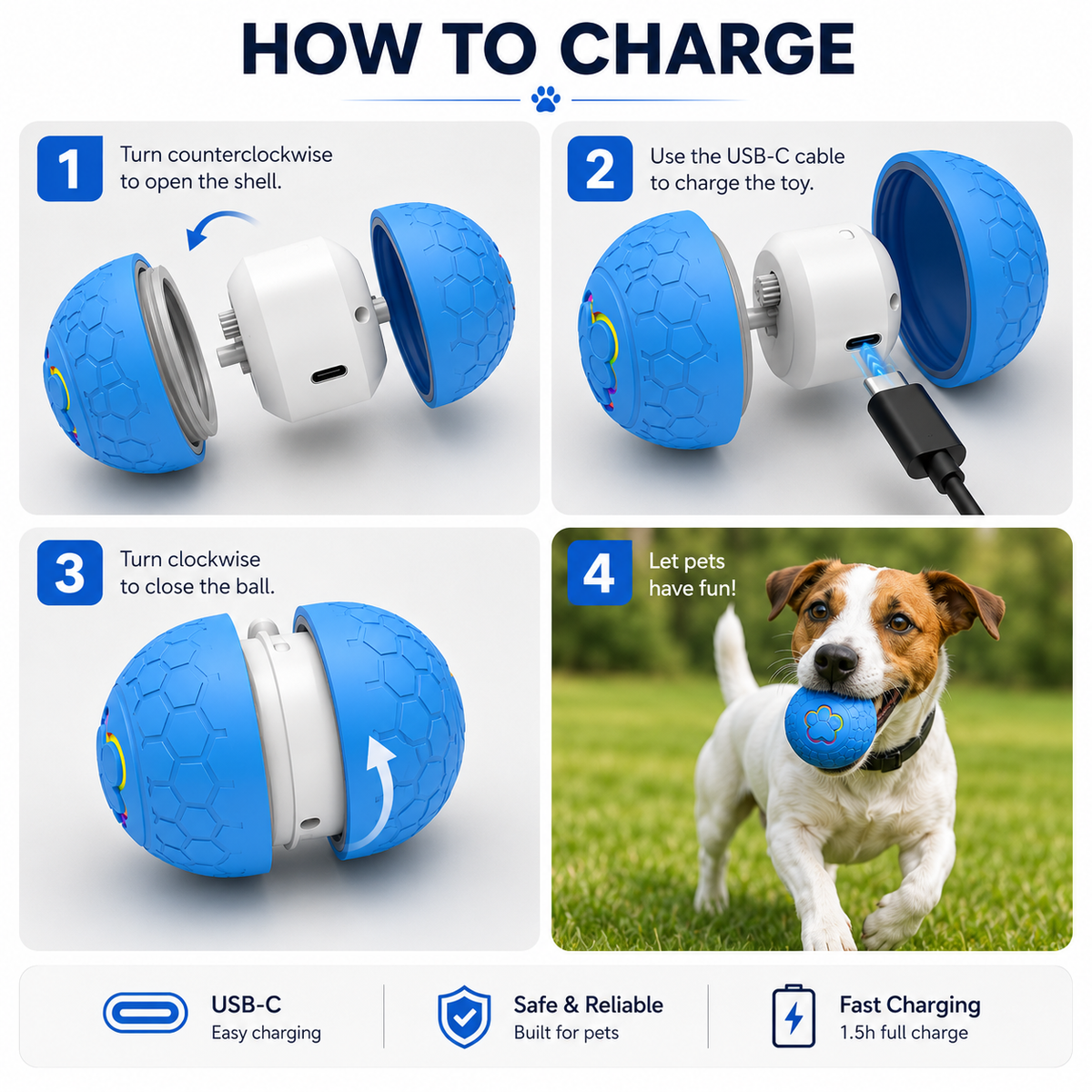 Smart Interactive Ball Toy for Dogs