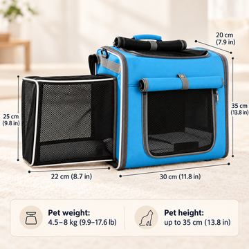 Expandable Bike Basket & Travel Carrier for Dogs & Cats