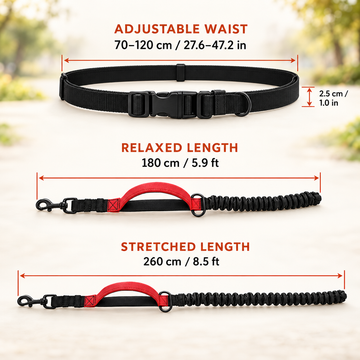 2-in-1 Hands-Free & Handheld Dog Leash