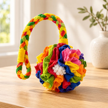 Fleece Snuffle Ball for Dogs