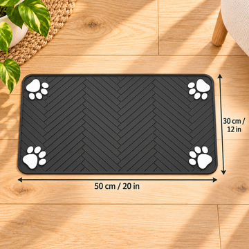 Absorbent Pet Feeding Mat for Dogs & Cats