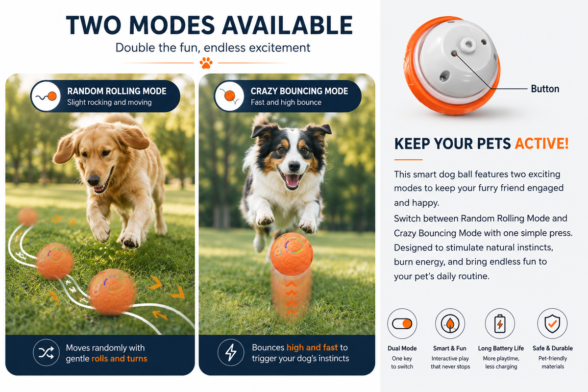 Smart Interactive Ball Toy for Dogs