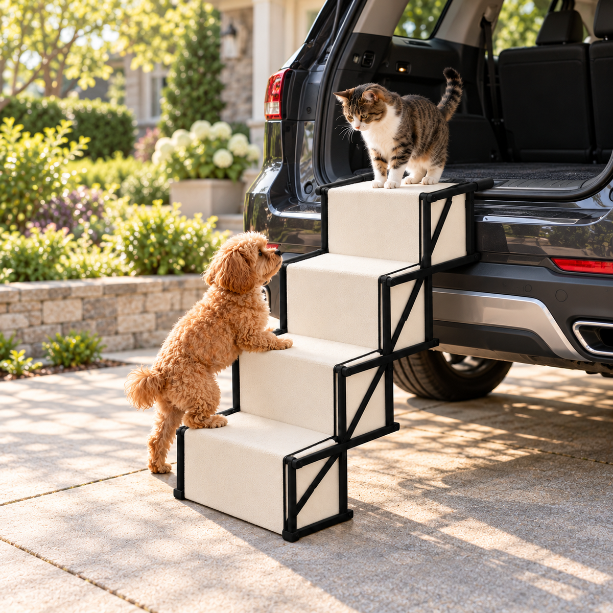 Folding Dog Car Steps