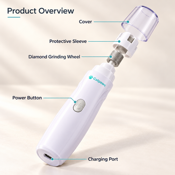 Rechargeable Dog Nail Grinder & Replacement Heads