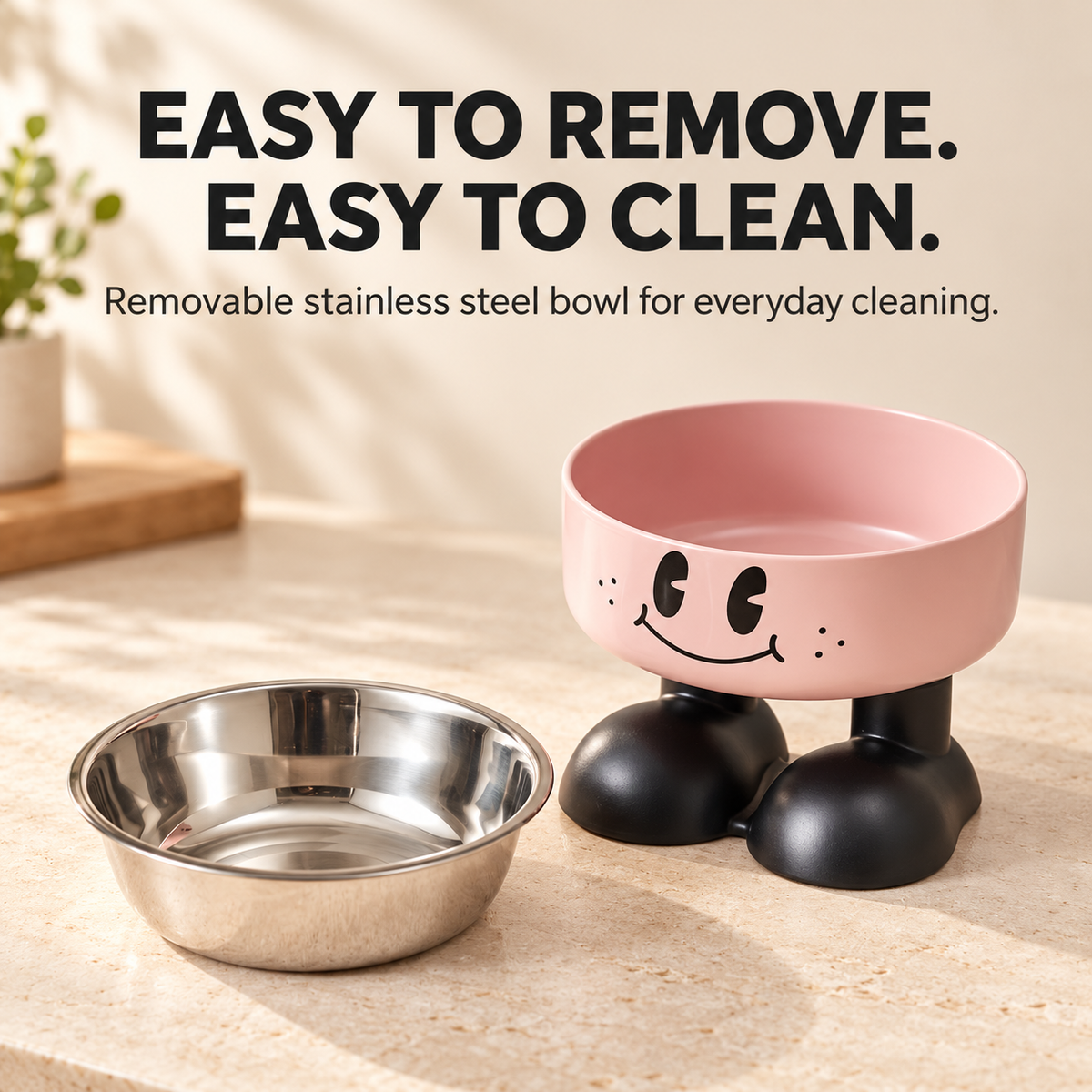 Raised Pet Food & Water Bowl
