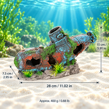 Resin Aquarium Hideout Ornaments for Betta Fish & Shrimp
