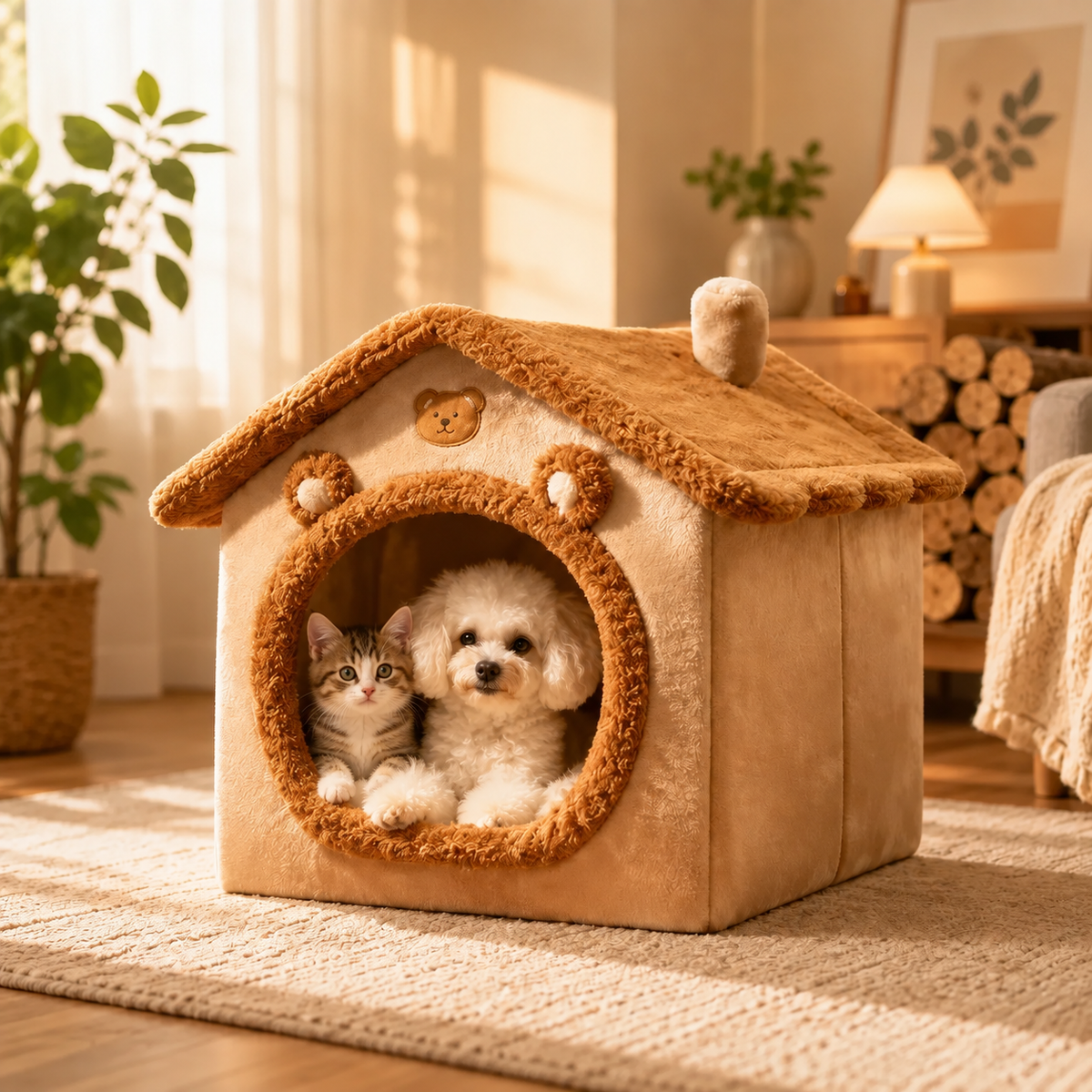 Pet House Style Bed – For Cats & Dogs