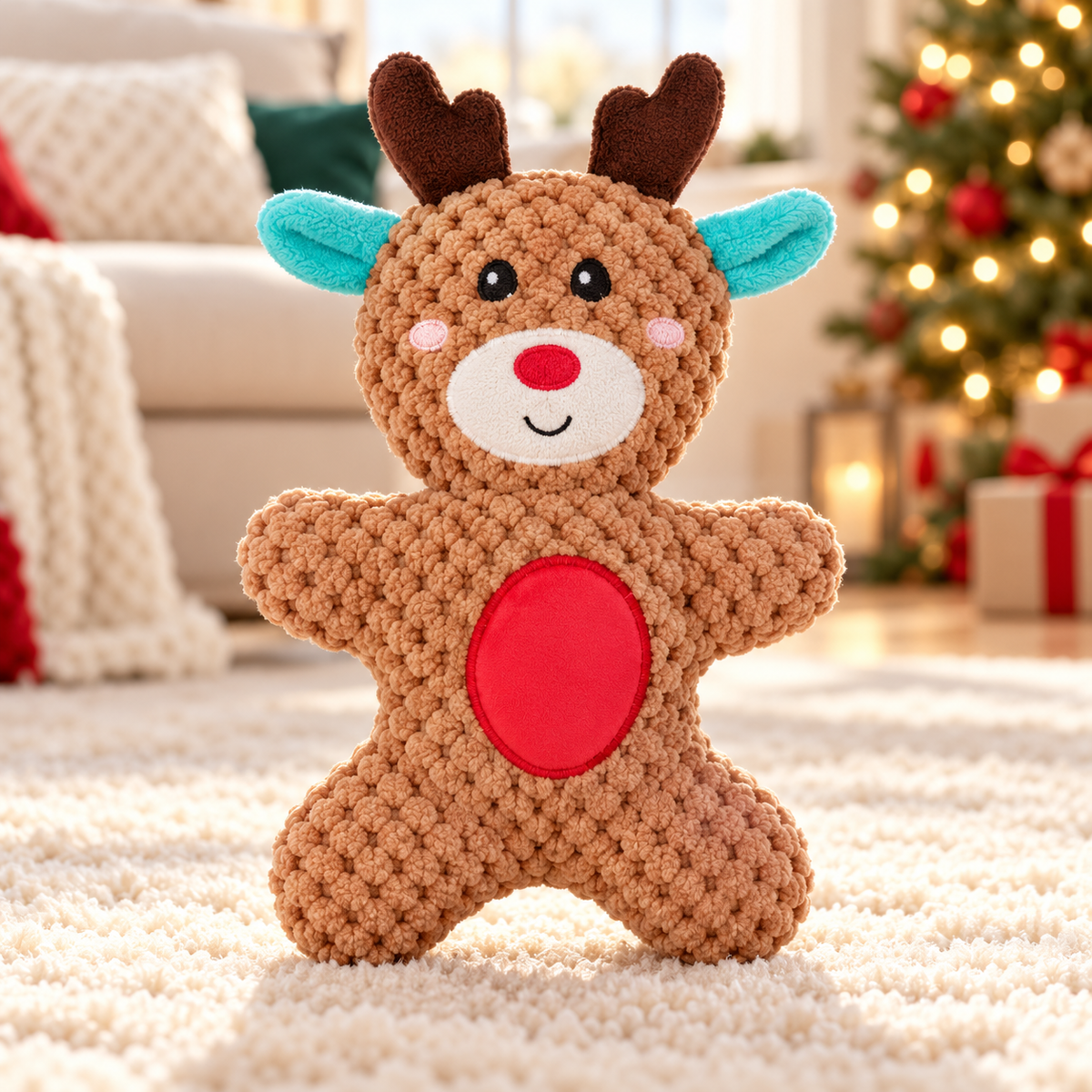 Christmas Plush Squeaky Dog Toys